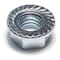 Midwest Fastener Flange Nut, 3/8"-16, Steel, Zinc Plated, 100 PK 09633 - alternate 1